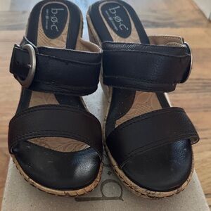 b.o.c. Dark brown Leather Sandals
